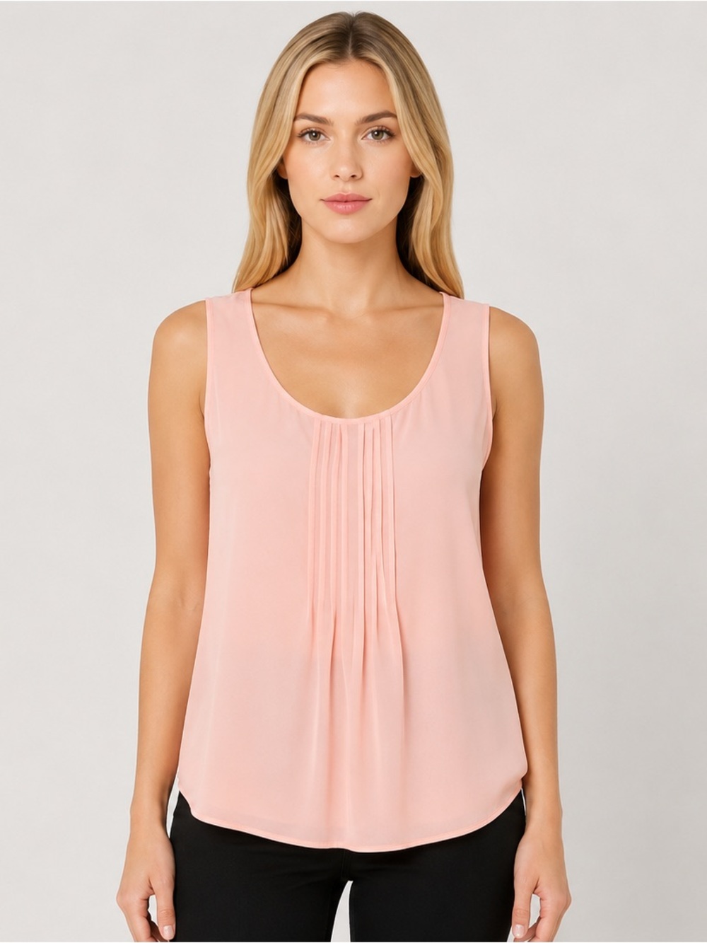 Lilly Pulitzer Dahlia Silk Tank Top Camisole Peachy Pink Size Large